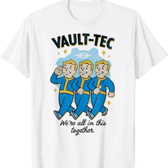 Fallout Were All In This Together Gamer Retro Graphic Funny Fan T-Shirt 05 - Picture 1 of 5